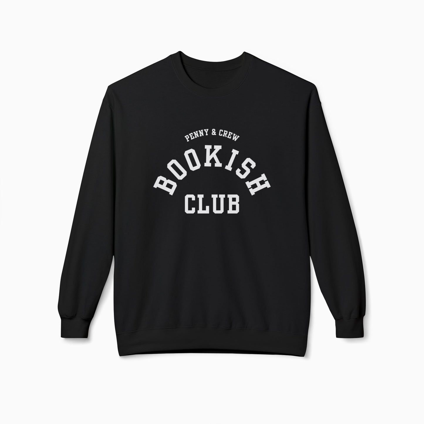 BOOKISH CLUB Softstyle Crewneck Sweatshirt | BLACK/RED/NAVY