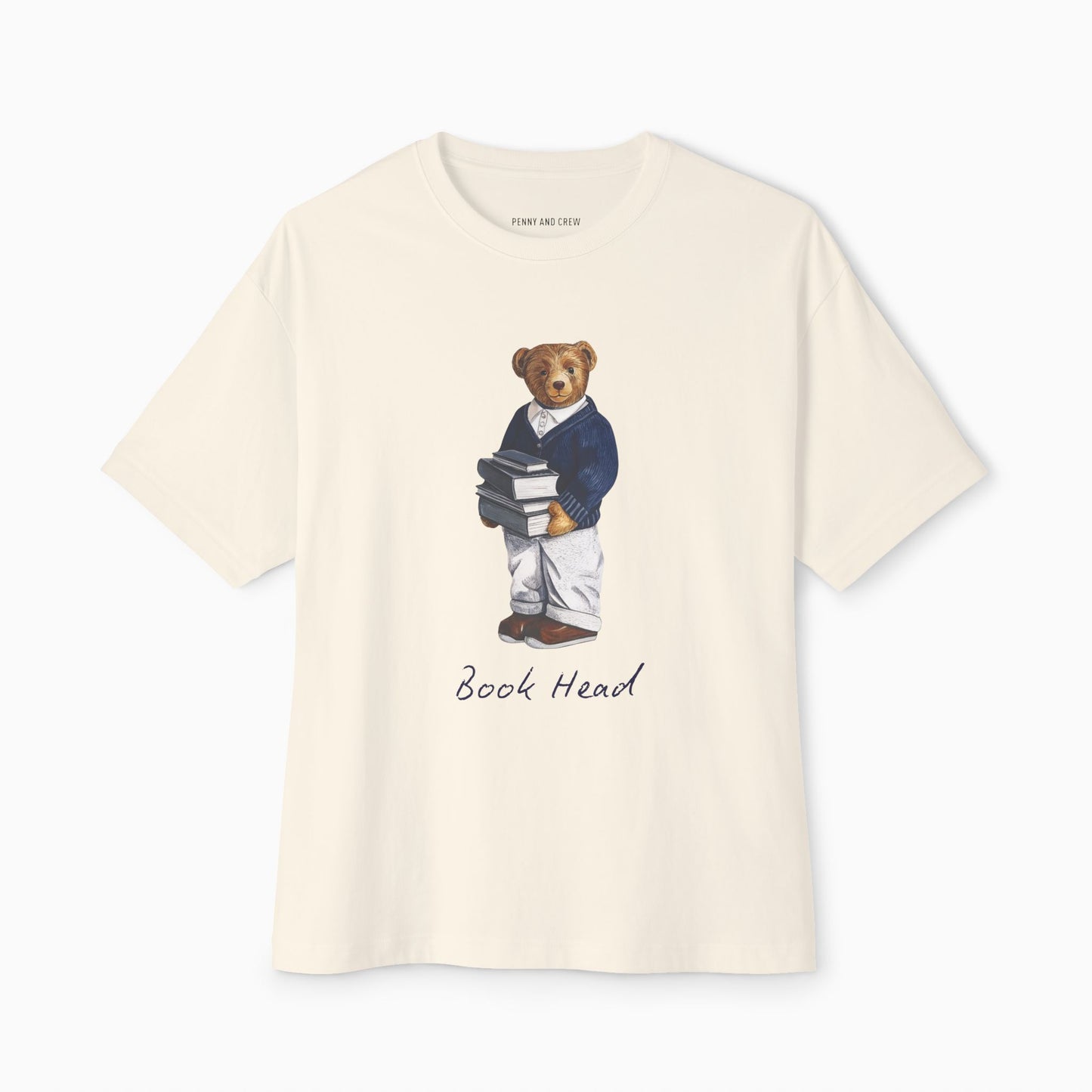 BOOK HEAD BEAR Premium Heavyweight T-shirt