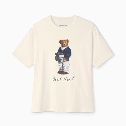 BOOK HEAD BEAR Premium Heavyweight T-shirt