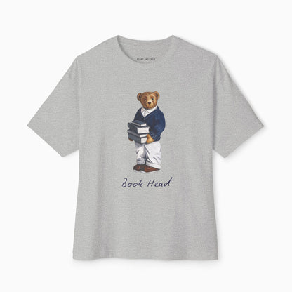 BOOK HEAD BEAR Premium Heavyweight T-shirt