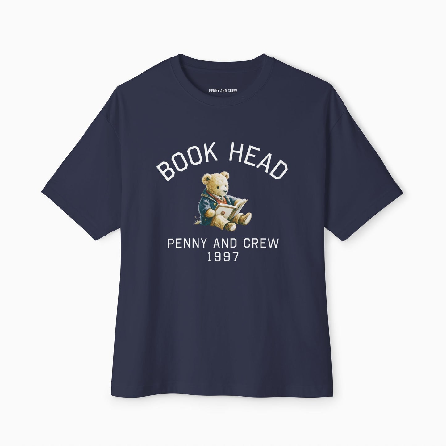 BOOK HEAD BEAR Premium Heavyweight T-shirt