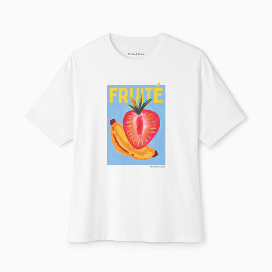 PEINTURE FRUITÉ Premium Heavyweight T-Shirt | WHITE