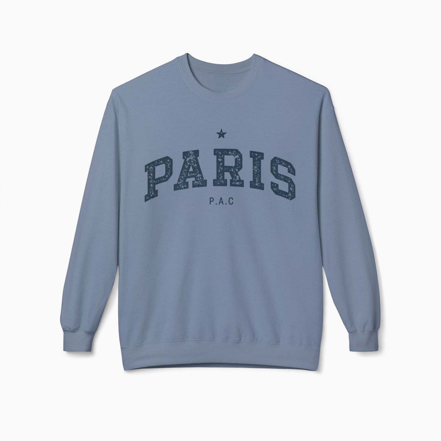 PARIS P.A.C Crewneck Sweatshirt | RED/SPORT GREY/STONE BLUE