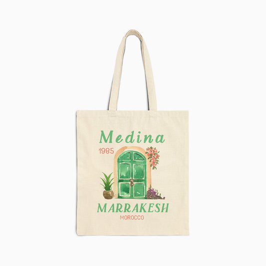 MEDINA MARRAKESH CANVAS TOTE | NATURAL