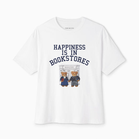 HAPPINESS IS IN BOOKSTORES Premium Heavyweight T-shirt