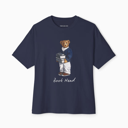 BOOK HEAD BEAR Premium Heavyweight T-shirt