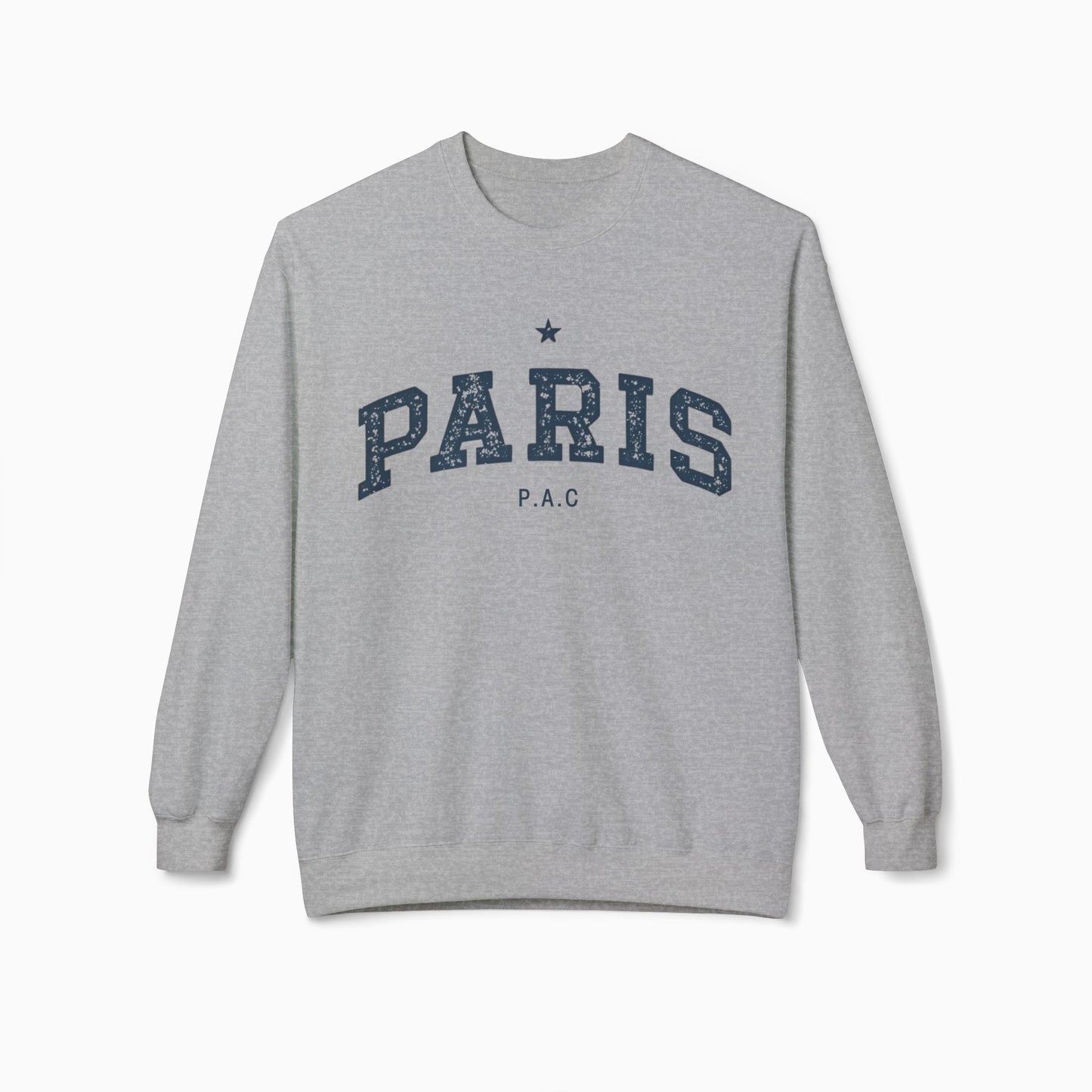 PARIS P.A.C Crewneck Sweatshirt | RED/SPORT GREY/STONE BLUE