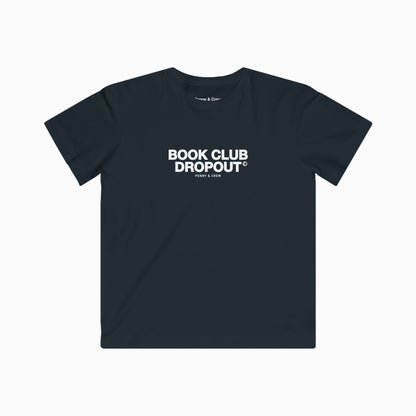 BOOK CLUB DROPOUT Soft Baby Tee | BLACK