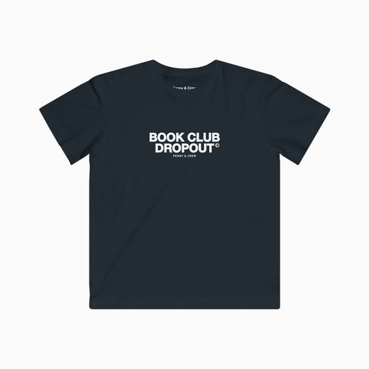 BOOK CLUB DROPOUT Soft Baby Tee | BLACK