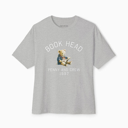 BOOK HEAD BEAR Premium Heavyweight T-shirt