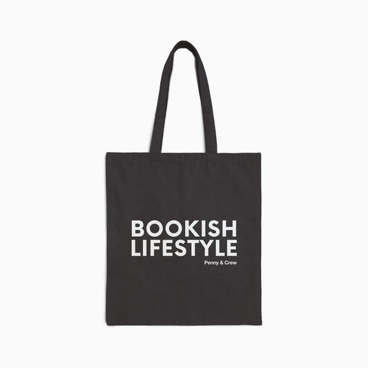 BOOKISH LIFESTYLE Canvas Tote | BLACK