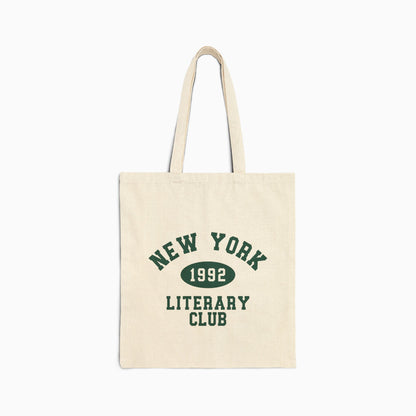 NEW YORK LITERARY CLUB Canvas Tote | NATURAL