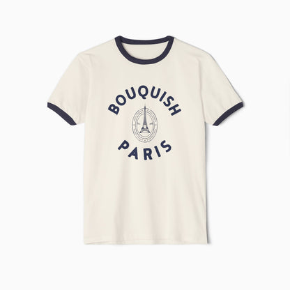 BOUQUISH PARIS Ringer T-Shirt | NATURAL/NAVY