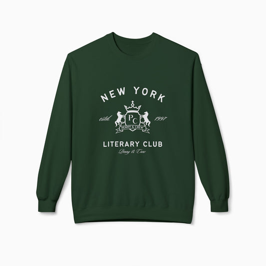 NEW YORK LITERARY CLUB Softstyle Crewneck Sweatshirt | FOREST GREEN